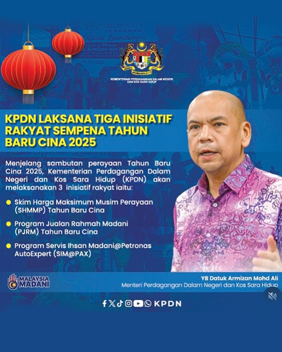 3 Inisiatif Rakyat Sempena Tahun Baru Cina